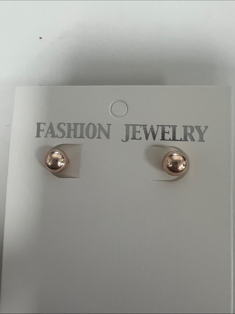 Fashion Jewelry Rose Gold Sphere Stud Earrings 9mm